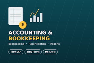 do bookkeeping, accounting and financial statements in tally