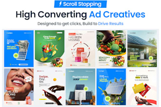 design high converting ad creative for facebook and meta ads