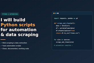develop python automation scripts for your business