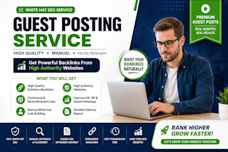 publish guest posts on high authority websites