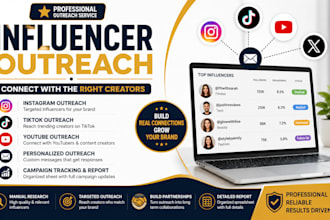 do influencer outreach for your brand or business