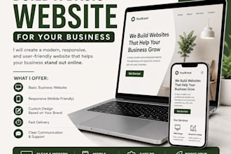 create a clean, responsive basic website for your business