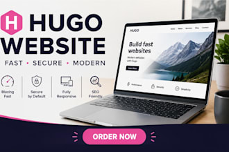 build hugo static website for your business or landing page