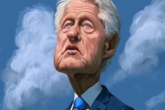 do digital political cartoon for political cartoon