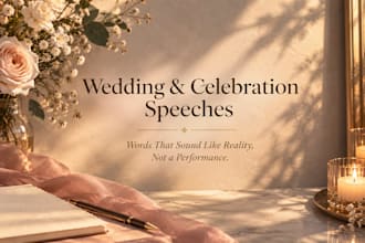 write your celebration speech from your real stories