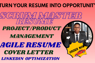 craft scrum master, project management, agile resume, pmp and resume writing