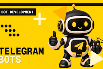 develop a custom telegram bot with automation and API integration