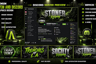 design a custom 3d graphic illustration title or logo for your server