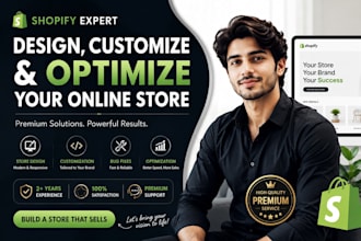 build shopify website design, dropshipping shopify website, shopify site