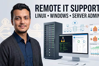remote IT support and linux windows server administrator