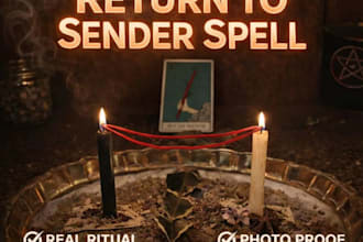 cast powerful back to sender spell, remove negativity energy curse removal spell