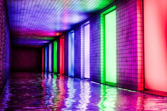 create custom vrchat world vrc world with stunning neon lighting 3d environments