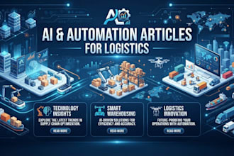 write ai and automation articles for logistics businesses