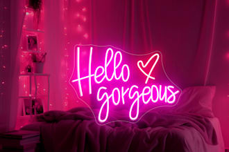 create a professional neon sign mockup