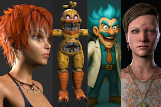 realistic 3d game character model stylized 3d character for unity or unreal game