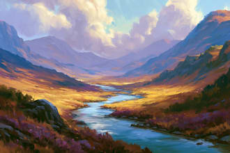 paint oil painting landscape