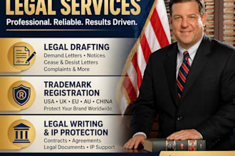 draft legal demand letters, cease and desist notices, complaints