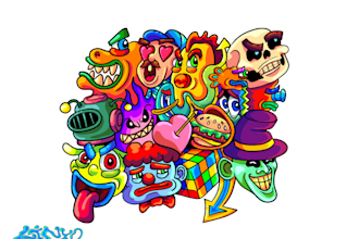 draw a doodle art for any purposes