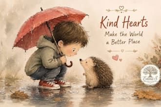 create whimsical illustrations for your children book illustration