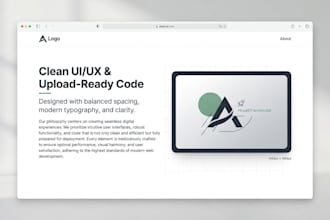 build a clean custom business card website