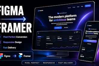 convert figma to framer with premium animations