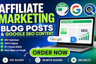 write affiliate marketing blog post or do google writing