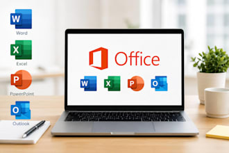 do professional data entry, ms word, excel and powerpoint tasks
