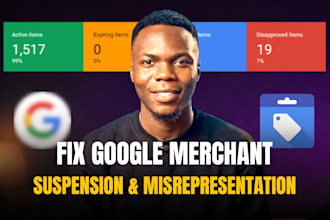 fix google merchant center misrepresentation and suspension