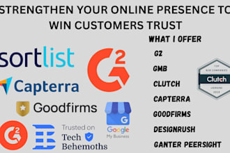 audit your g2 bbb capterra clutch gmb goodfirms orm getapp business profile