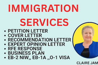write uscis eb2 niw petition letter eb1a, o1, l1a rfe response, e2 business plan