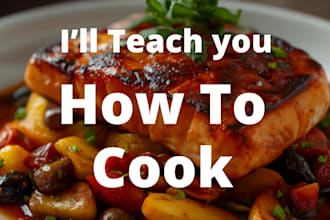 teach you how to cook delicious homemade meals with easy step by step lessons