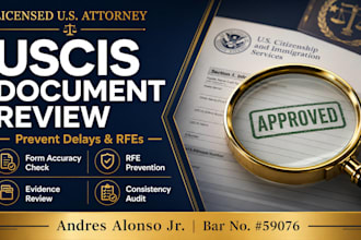 perform a uscis document accuracy and consistency check as an attorney