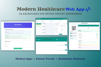 design UI UX for healthcare web apps, medical apps, and patient portals