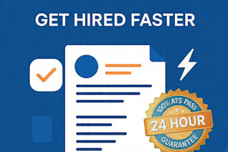 write professional ats friendly resume and CV for jobs