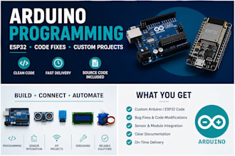 do arduino programming, esp32 and embedded systems projects