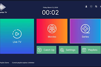 rebrand new version android app ibo player, sparkle tv with panel
