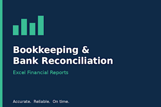 do bank reconciliation, bookkeeping and excel