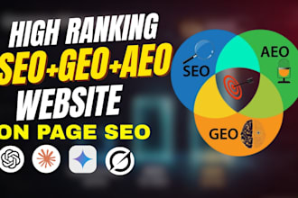 optimize your website with on page seo geo aeo optimization, execute semrush aeo