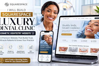 build squarespace luxury dental clinic cosmetic dentistry website