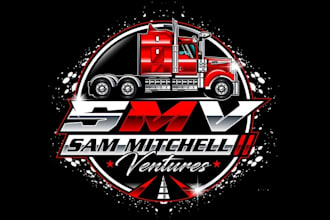 design agriculture truck venture company logo
