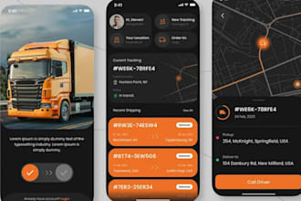 develop fleet management app, car rental app, car wash app, logistic app