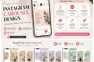 design attractive instagram posts with canva and ai