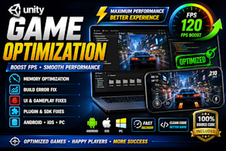 fix unity game bugs and optimize your mobile game