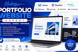 modern umsostacker spreadsimple noloco versoly hocoos landingi portfolio website