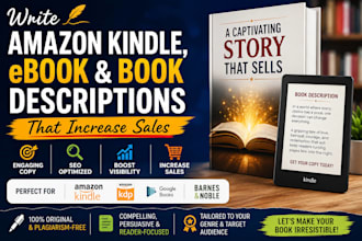 write amazon kindle, ebook for  book descriptions that increase sales