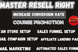 promote master resell right courses email marketing for passive income