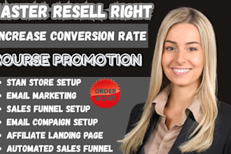 promote master resell right courses email marketing for passive income