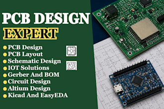 design pcb schematic, layout design existing pcb design or design optimization