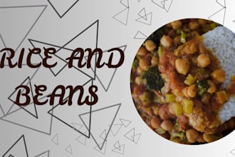 write rice and beans recipe