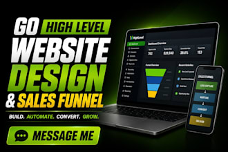 do gohighlevel website design, ghl landing page sales funnel, ghl automation